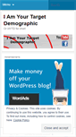 Mobile Screenshot of iamyourtargetdemographic.com