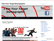 Tablet Screenshot of iamyourtargetdemographic.com